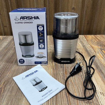 Arshia Coffee Grinder AS2009-2004 – 200W Copper Motor