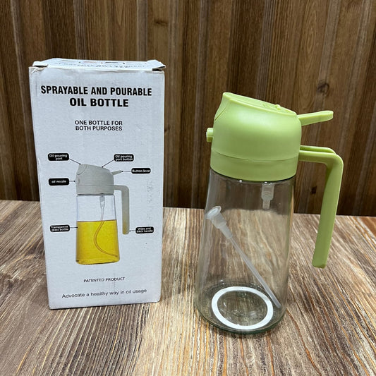 Sprayable and Pourable Oil Bottle – 2 in 1