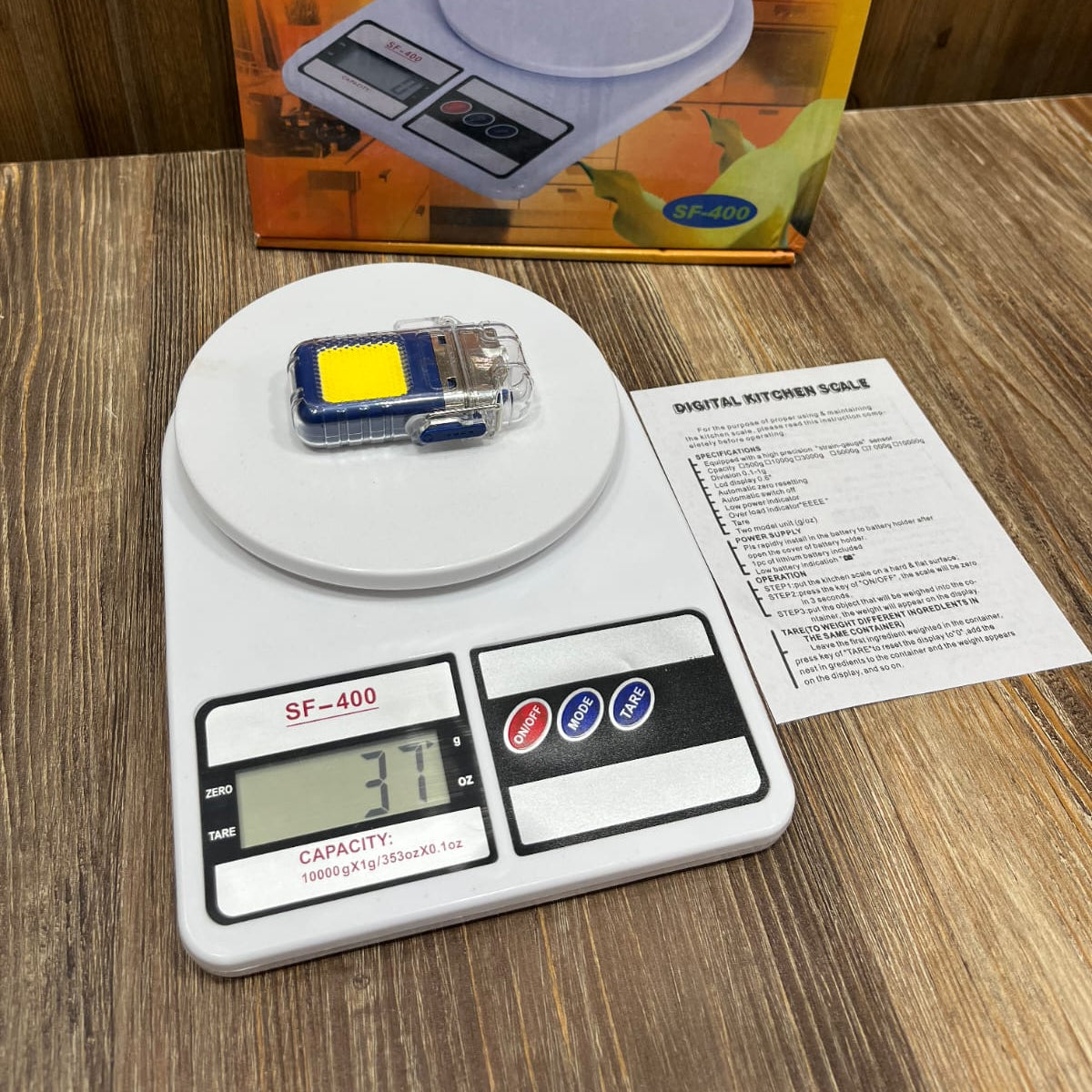 Digital Kitchen Scale SF-400 – 10kg Capacity, Precision Weighing with Tare Function