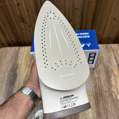 Arshia Electric Steam Iron 2400W – Ceramic Soleplate, Self-Clean, Drip Stop | AS240-789