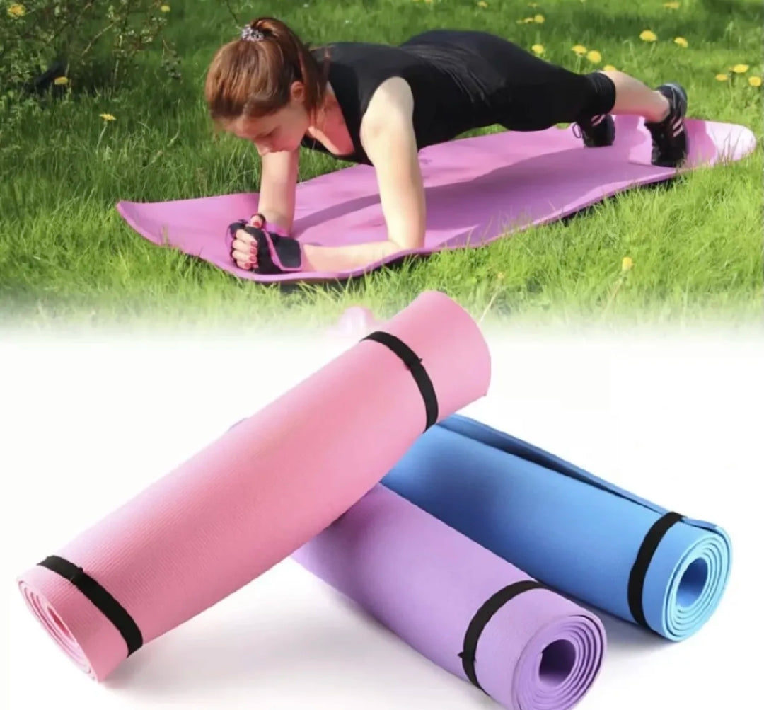 Premium Yoga Mat – Non-Slip, Eco-Friendly, Sweat Resistant | With Hanging Strap