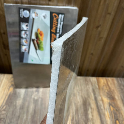 Stainless Steel Cutting Board – Non-Magnetic, Food Grade Steel | Large & Medium Sizes