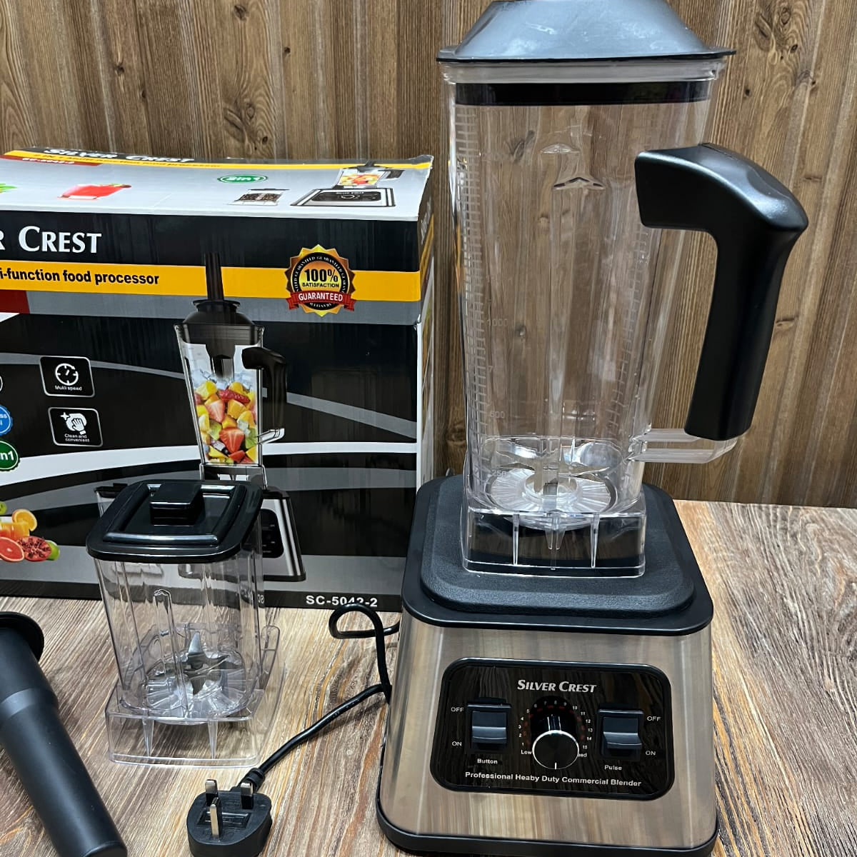 Silver Crest 2 in 1 Professional Heavy Duty Commercial Blender & Food Processor 2.0L – SC-5042-2