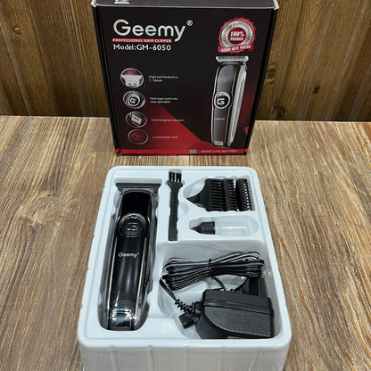 Geemy GM-6050 Professional Hair Clipper – Cordless Rechargeable Trimmer