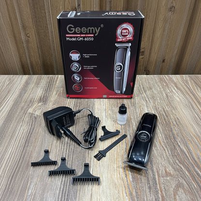 Geemy GM-6050 Professional Hair Clipper – Cordless Rechargeable Trimmer
