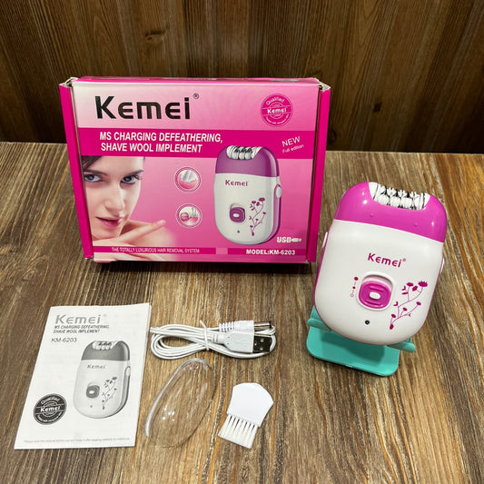 Kemie  km-6203  Rechargeable Epilator Hair removal machine for Ladies
