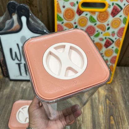 TINGLI Rotary Switch Seal Cans – 3-Piece Square (Pink)