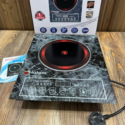 Haiger HG-12 Infrared Inverter Cooker – 2200W Copper Coil Hot Plate