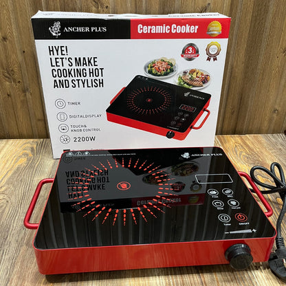Ancher Plus 2200W Ceramic Infrared Cooker – Digital Touch Control Hot Plate