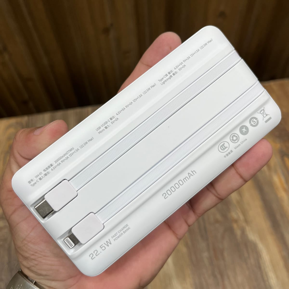 20000mAh Power Bank with LED Display – Fast Charging Dual USB