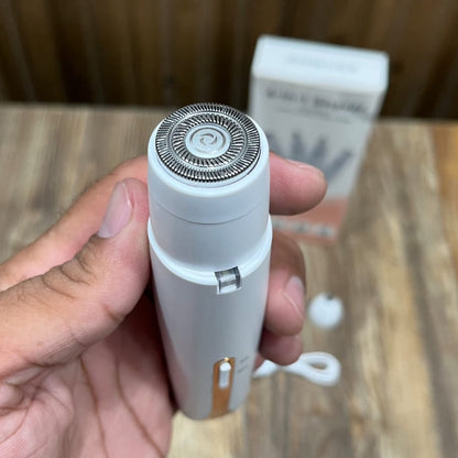 4-in-1 Rechargeable Shaver – Women's Razor, Eyebrow, Nose & Facial Trimmer