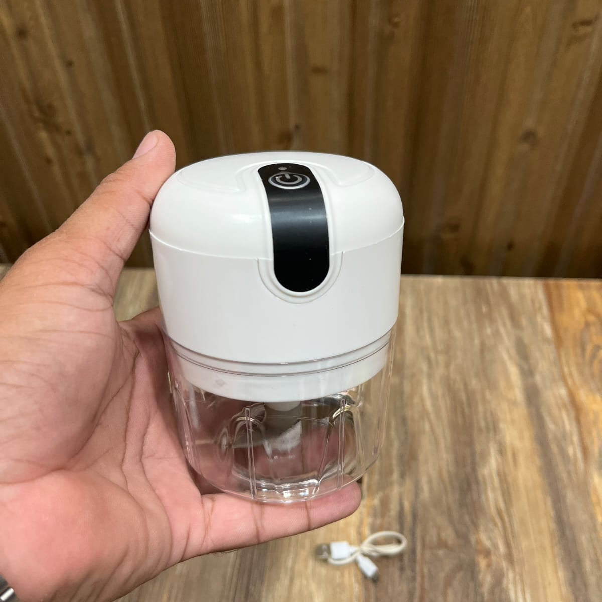Electric Mini Garlic Chopper & Food Processor – 250ml USB Rechargeable