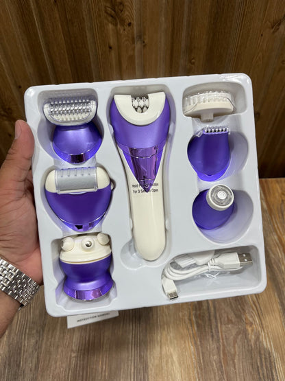 7-in-1 Washable Lady Care Rechargeable Grooming & Epilator Set