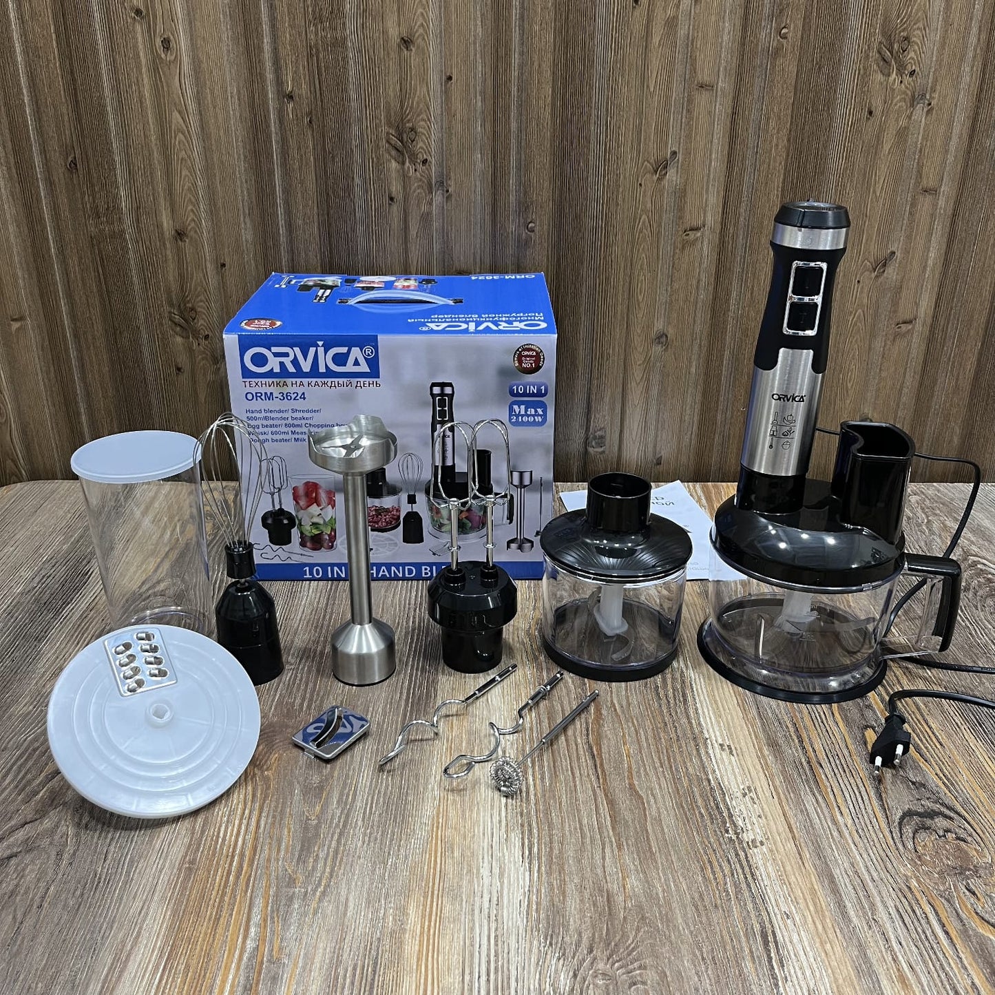 Orvica 10-in-1 Multifunctional Hand Blender Set – 2400W