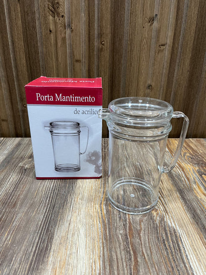 Clear Acrylic Oil Jug with Lid – Porta Mantimento Kitchen Oil Dispenser