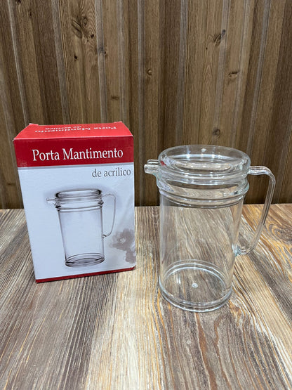 Clear Acrylic Oil Jug with Lid – Porta Mantimento Kitchen Oil Dispenser