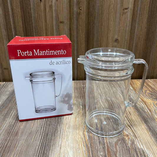 Clear Acrylic Oil Jug with Lid – Porta Mantimento Kitchen Oil Dispenser