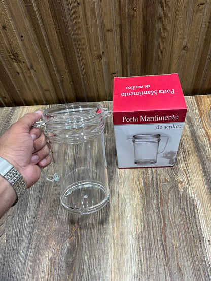Clear Acrylic Oil Jug with Lid – Porta Mantimento Kitchen Oil Dispenser