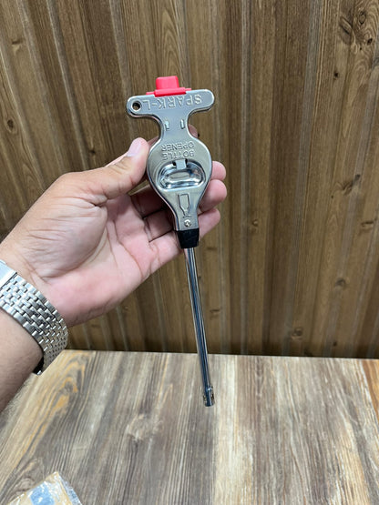 Spark-L  Bottle Opener with Refillable  Lighter - Metal Bar Tool
