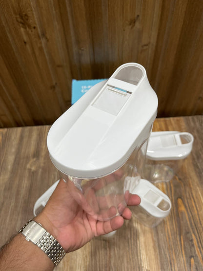 10-Piece Airtight Food Storage Container Set with Easy-Pour Lids