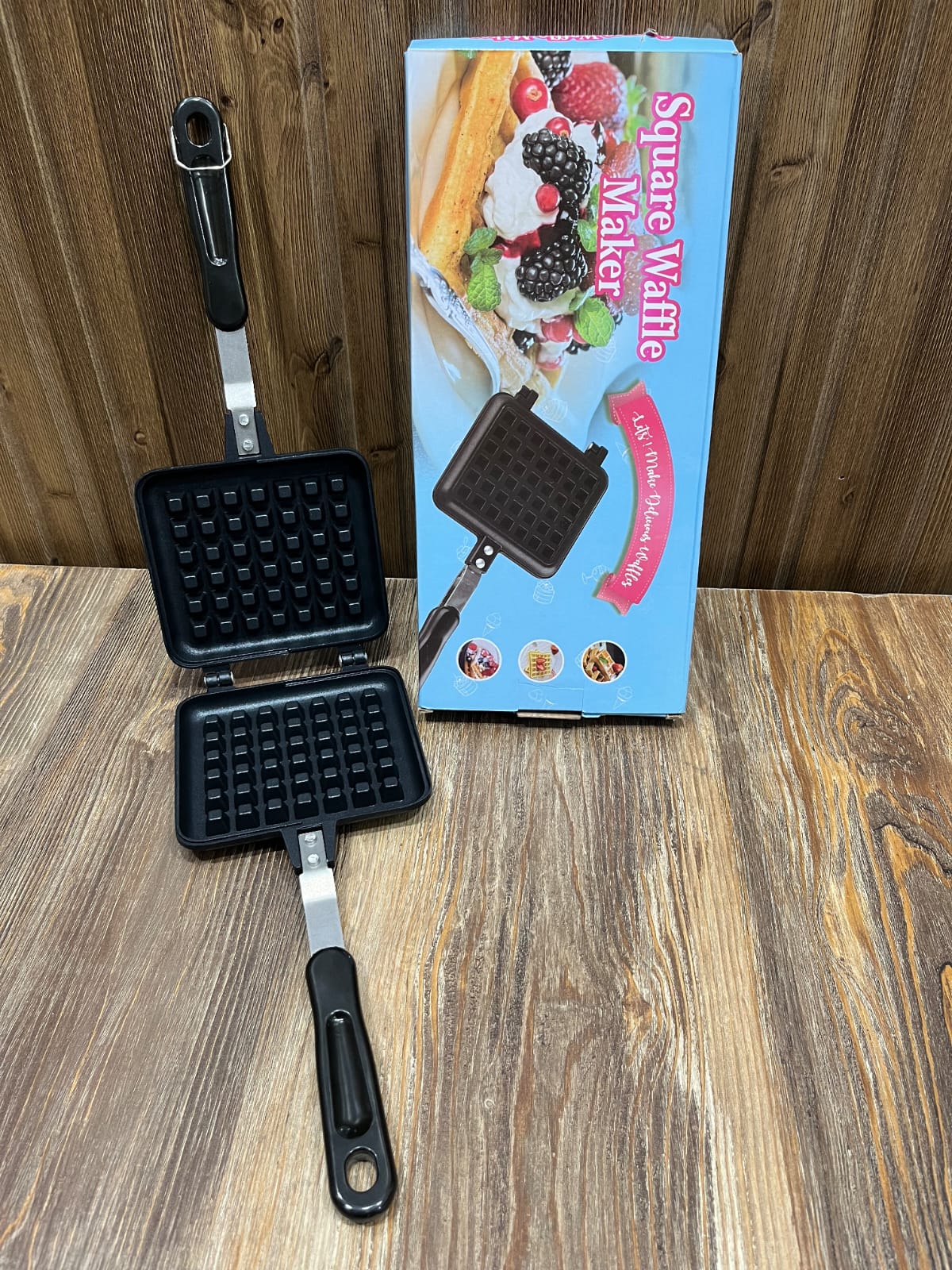 Non-Stick Stovetop Square Waffle Maker