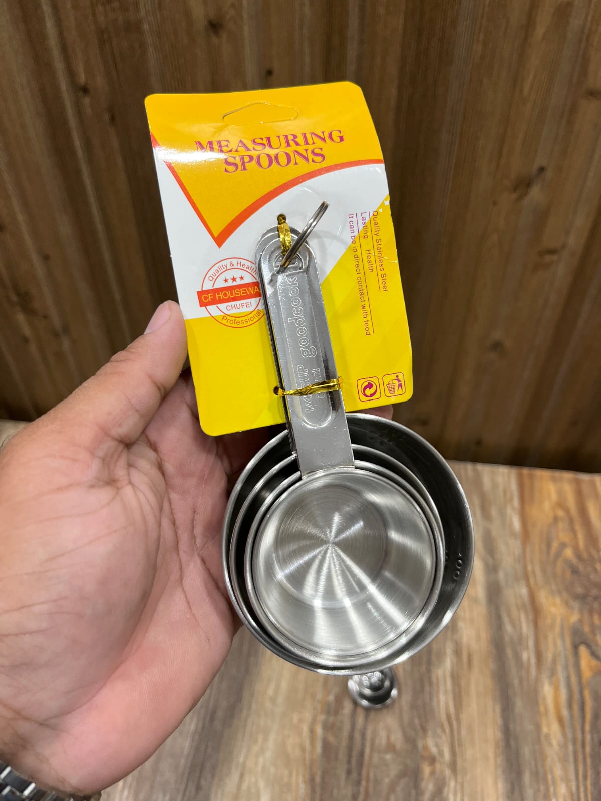 CF Housewares Stainless Steel Measuring Cups and Spoons Set - Professional Quality