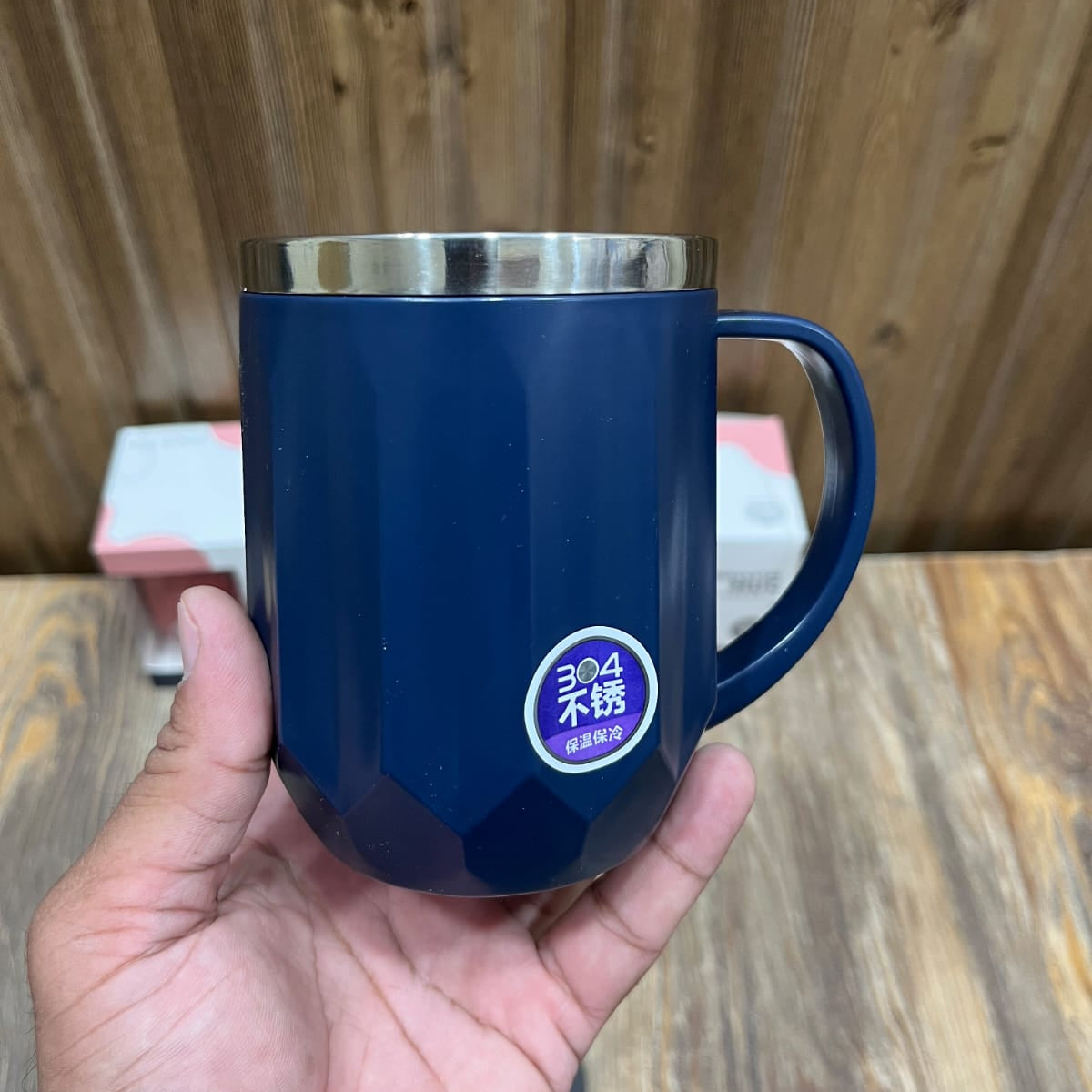 304 Stainless Steel Insulated Mug with Lid – 400ml