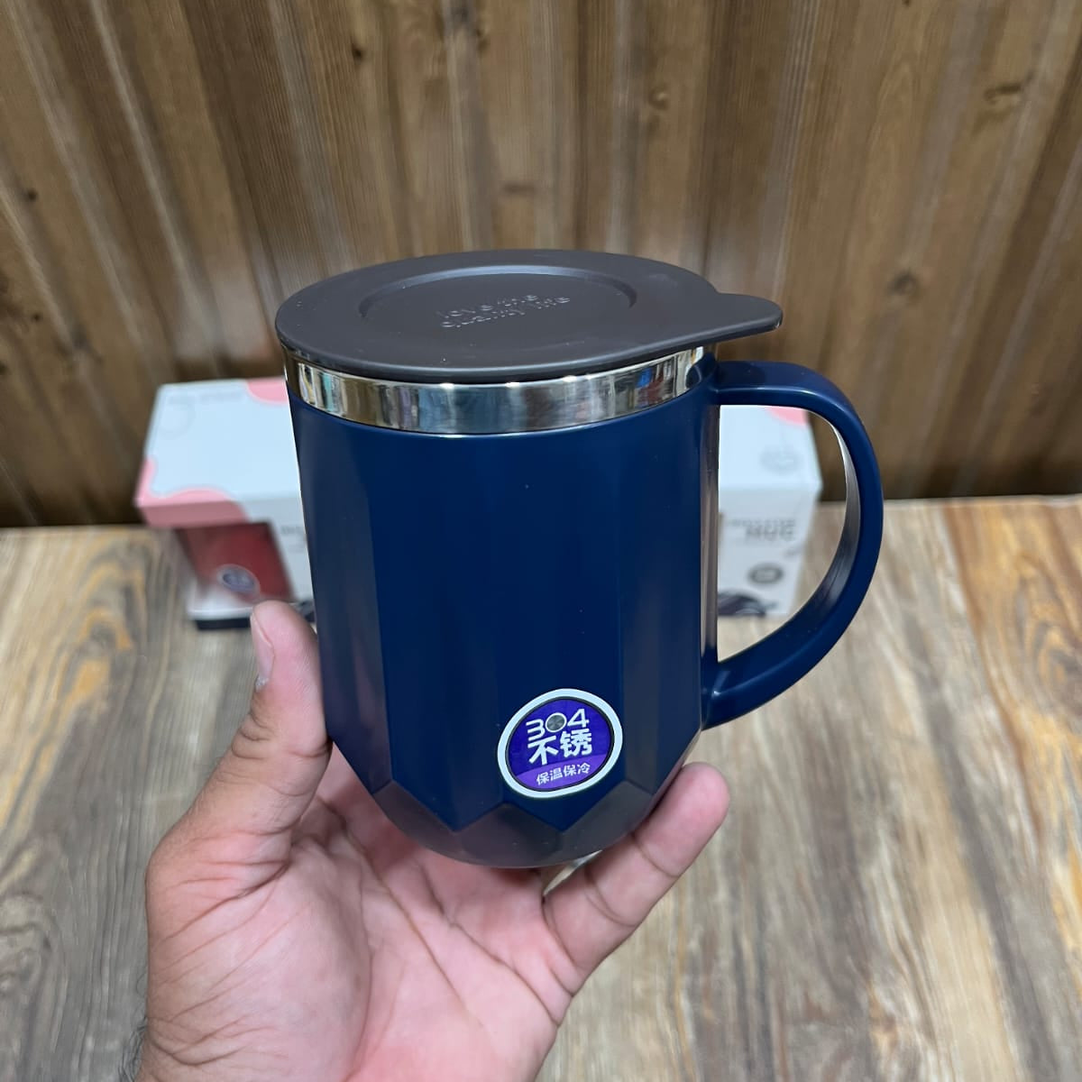 304 Stainless Steel Insulated Mug with Lid – 400ml