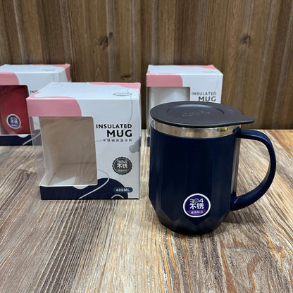 304 Stainless Steel Insulated Mug with Lid – 400ml