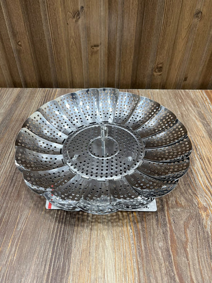 Shengya Stainless Steel Foldable Vegetable Steamer Tray/Basket - Expandable Steam Basket