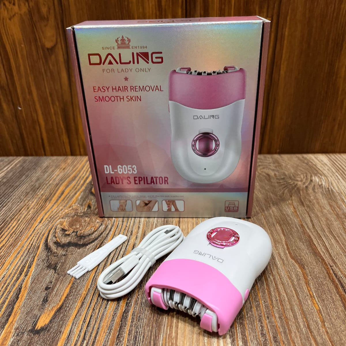 Daling For Lady Only Rechargeable Epilator – Easy Hair Removal for Smooth Skin, USB Charging
