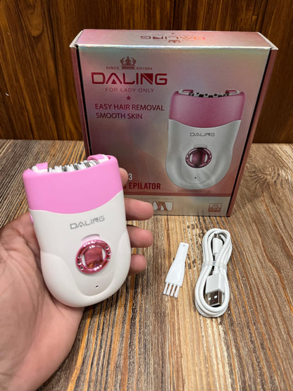 Daling For Lady Only Rechargeable Epilator – Easy Hair Removal for Smooth Skin, USB Charging