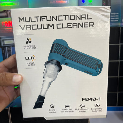 Multifunctional Vacuum Cleaner F040-1 – Portable Car & Home Handheld Vacuum with LED Light