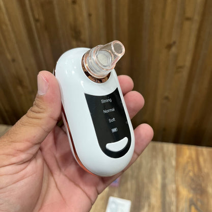 Mini Blackhead Remover – Rechargeable Pore Vacuum Suction Device with 4 Heads