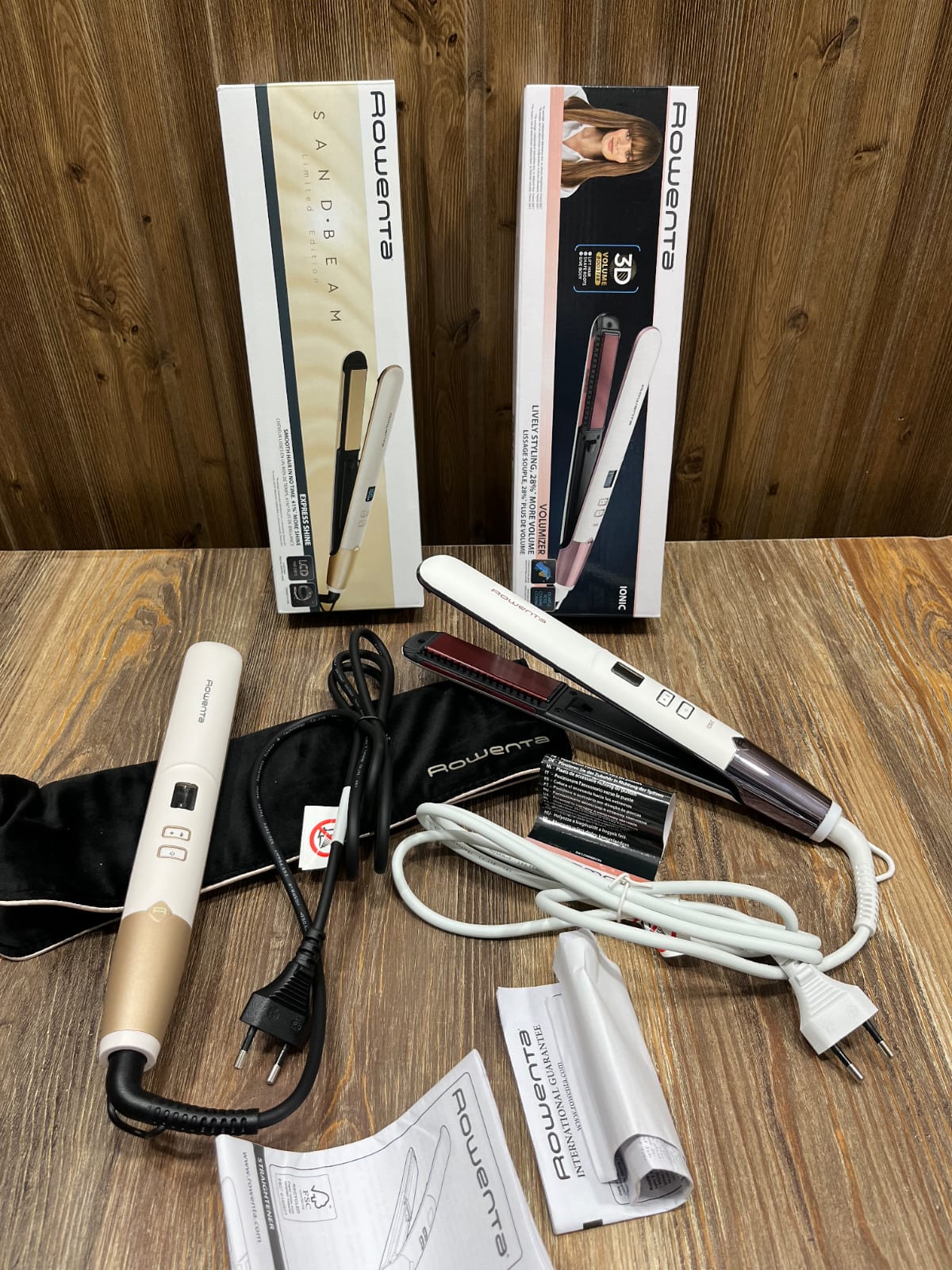Rowenta Sand Beam Limited Edition Hair Straightener – Express Shine Ceramic Flat Iron