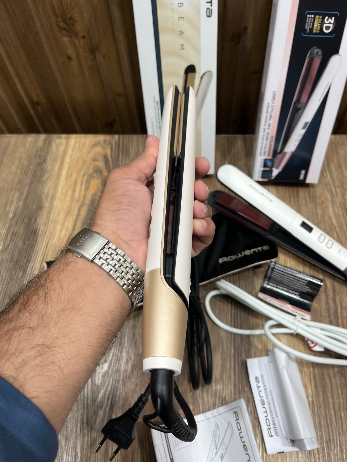 Rowenta Sand Beam Limited Edition Hair Straightener – Express Shine Ceramic Flat Iron