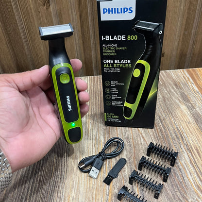 Philips I-Blade 800 All-in-One Electric Shaver, Trimmer &amp; Groomer – One Blade All Styles
