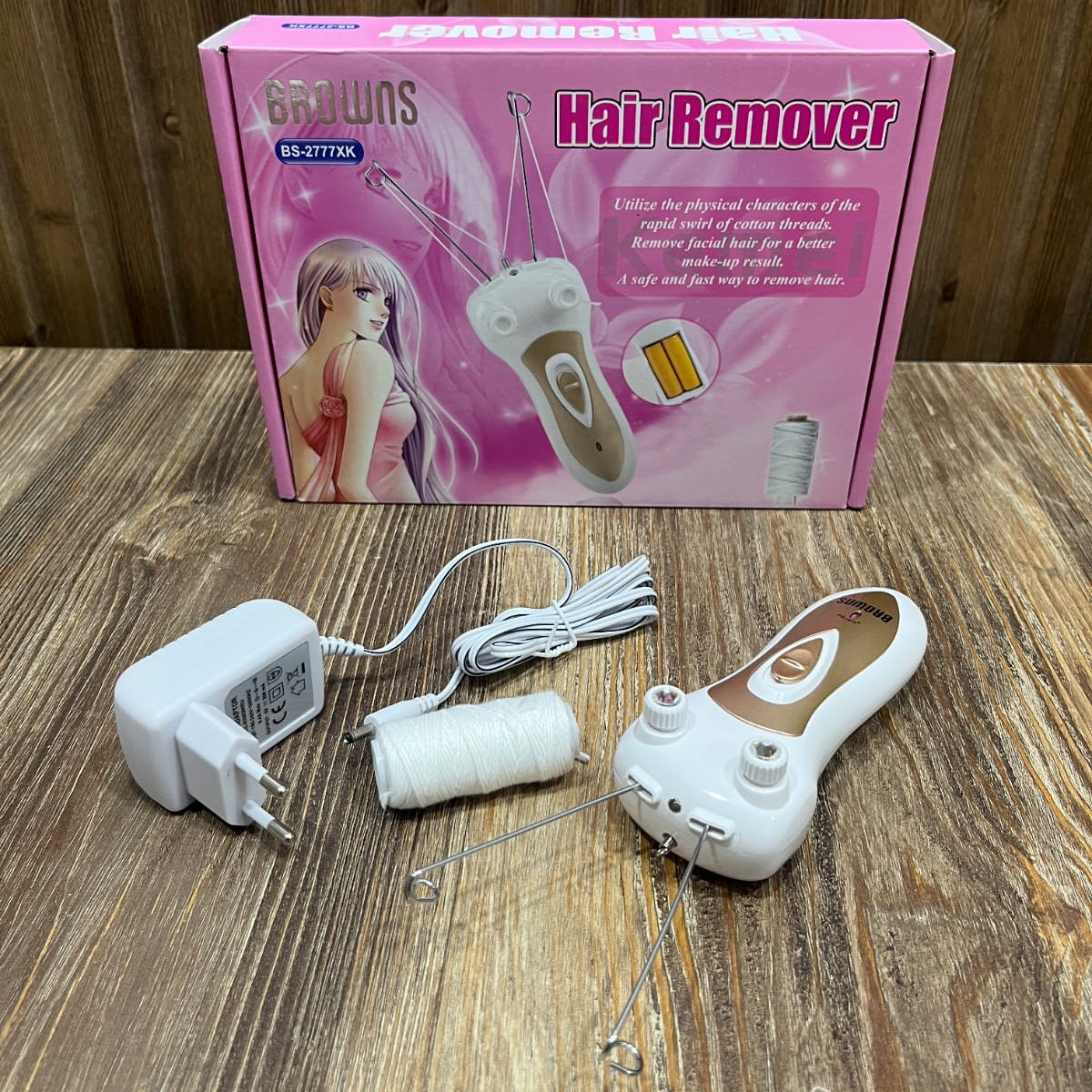 Browns BS-2777XK Electric Facial Hair Remover – Cotton Thread Threading Epilator