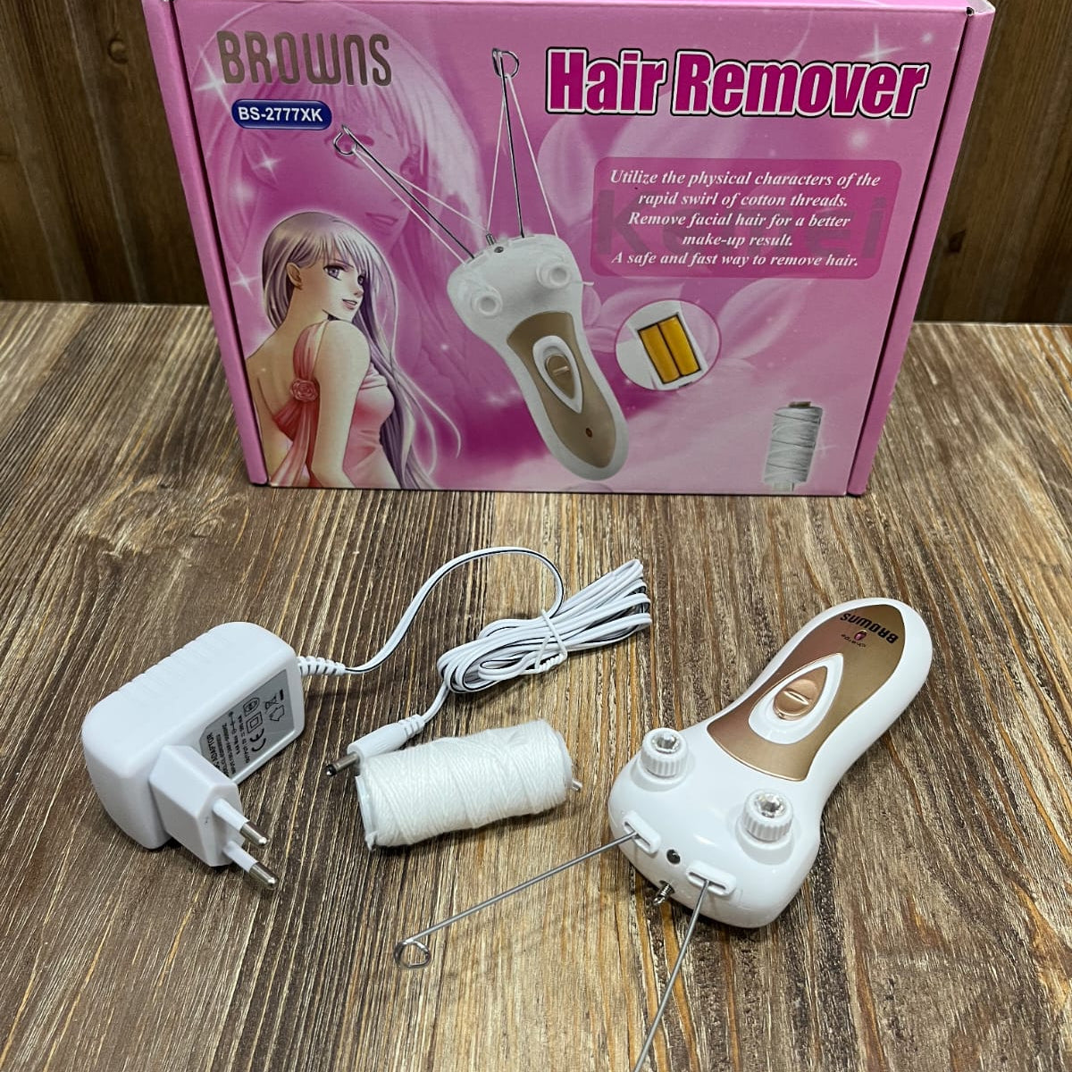 Browns BS-2777XK Electric Facial Hair Remover – Cotton Thread Threading Epilator