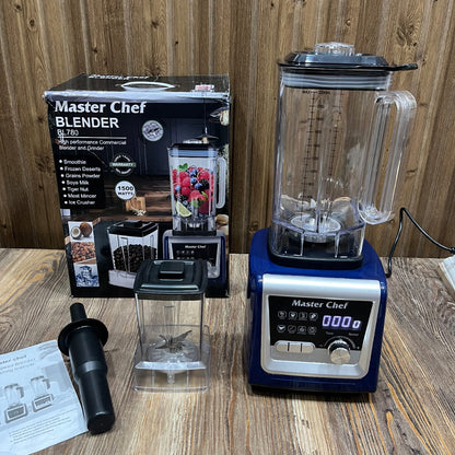 Master Chef BL780 High Performance Commercial Blender &amp; Grinder – 1500W Ice Crusher &amp; Smoothie Maker
