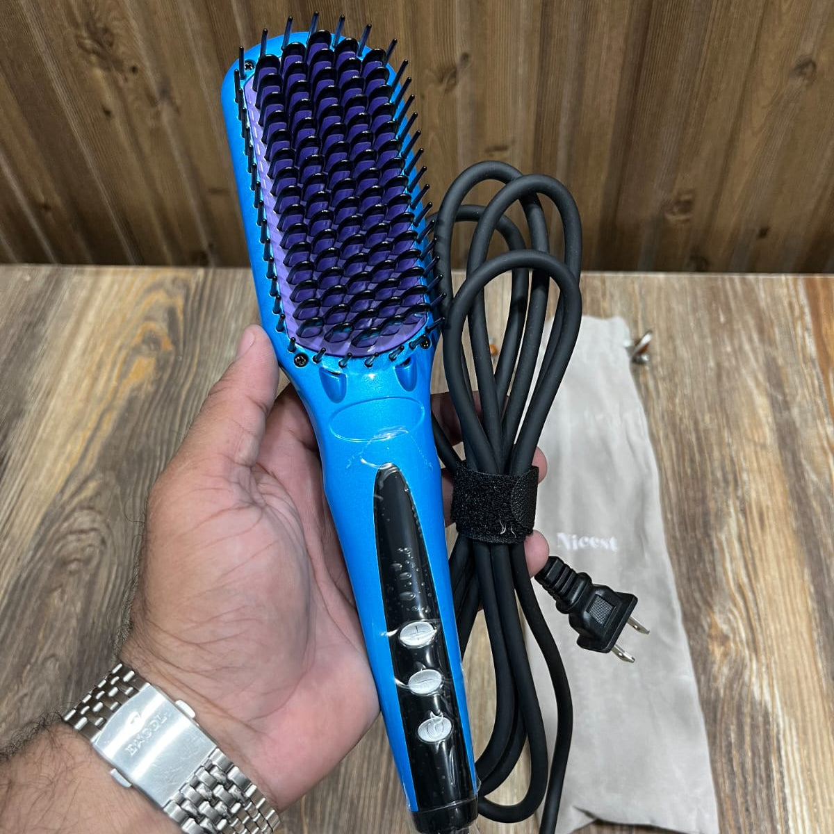 American Lot Acevivi Digital Hair Straightener Brush (Without Box - 100% Original)
