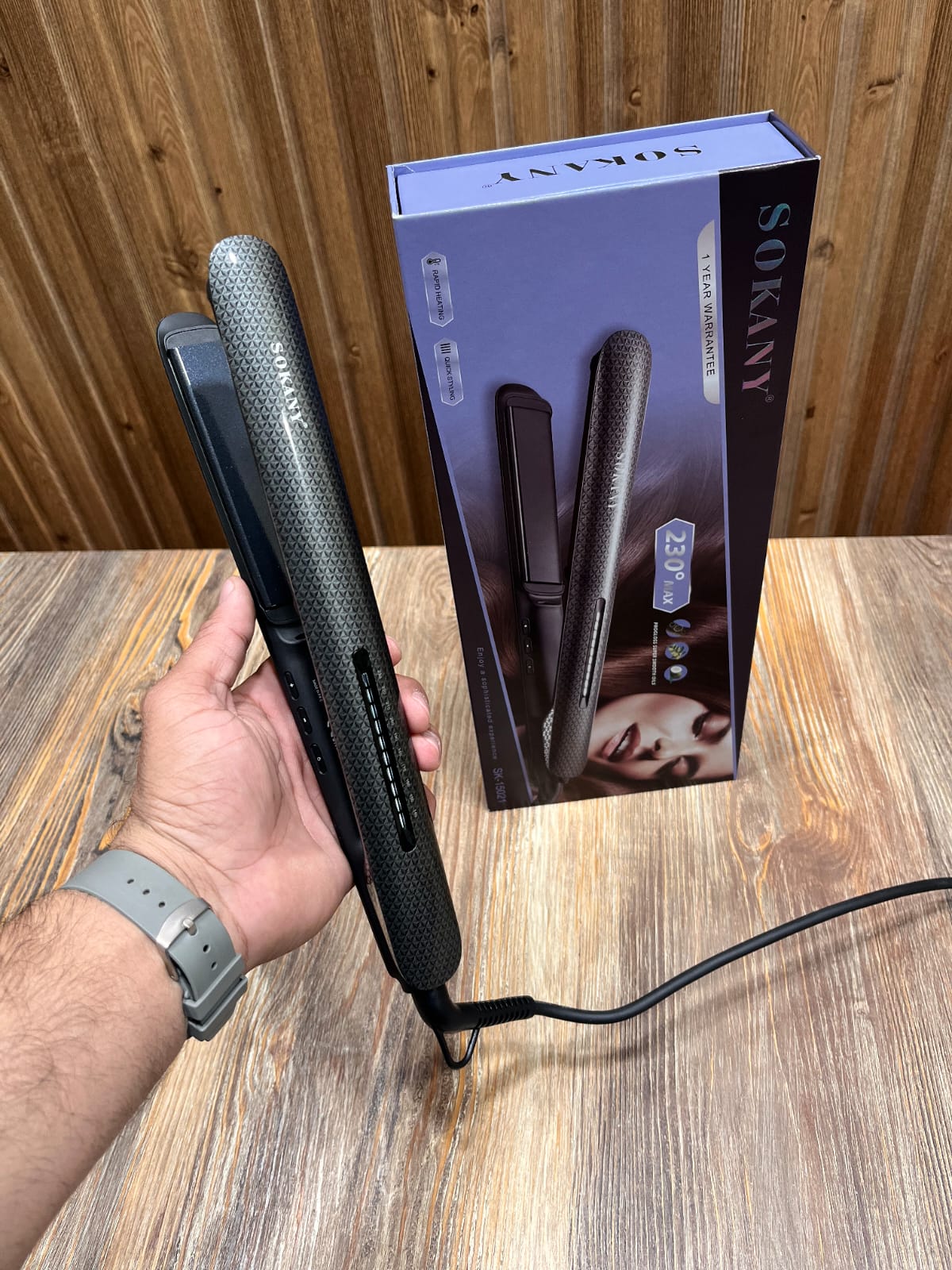 Sokany Textured Hair Straightener SK-15024 – 230°C Max