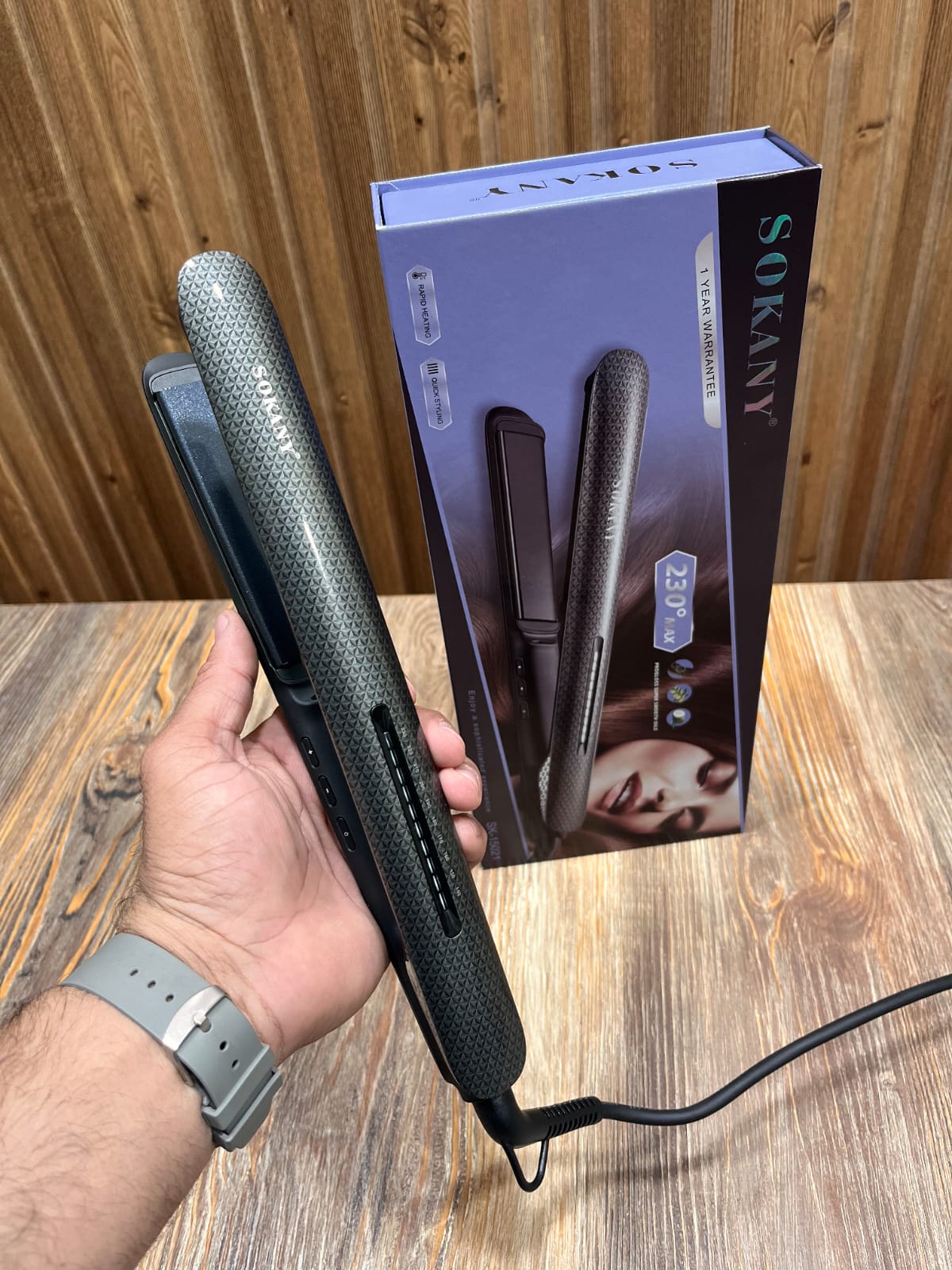 Sokany Textured Hair Straightener SK-15024 – 230°C Max