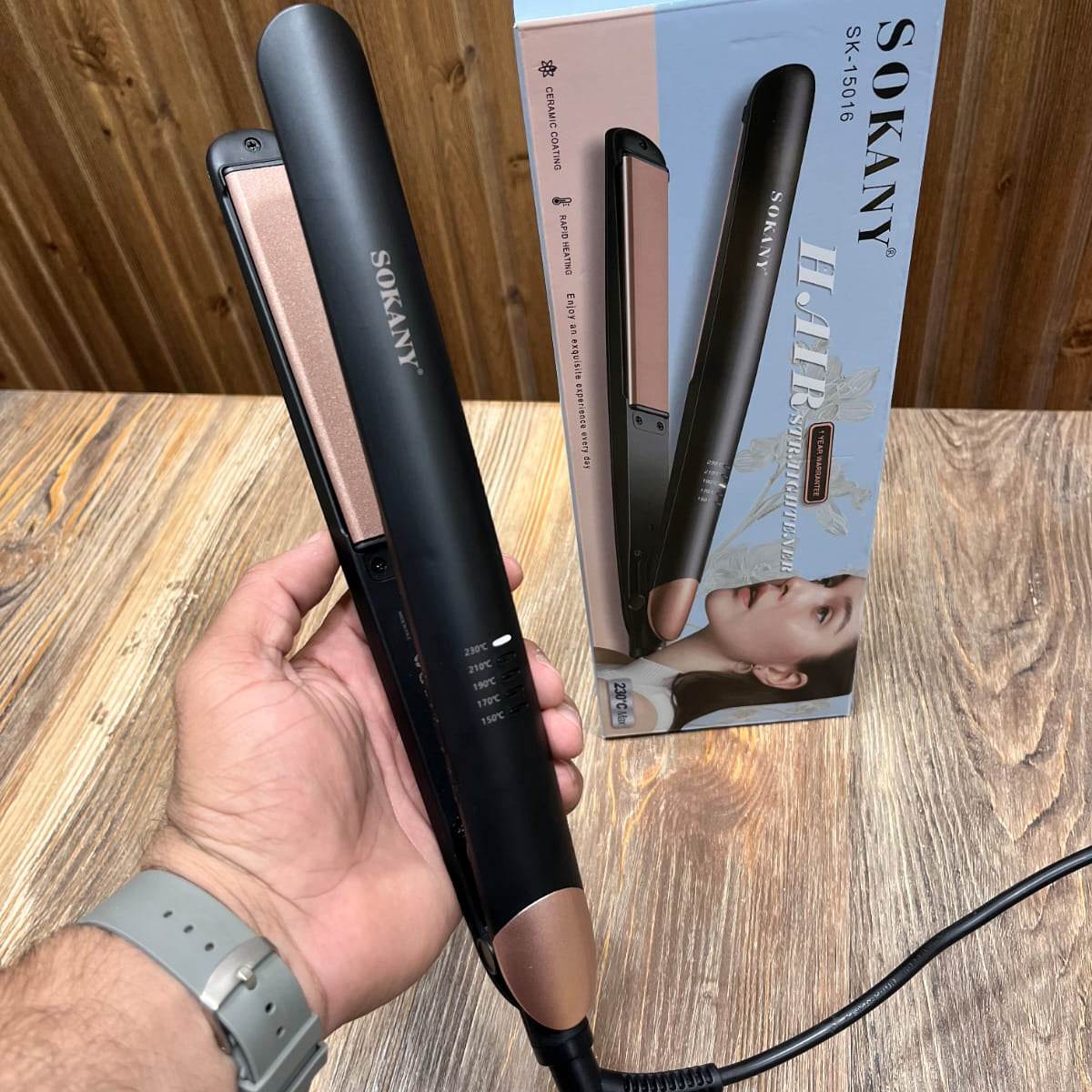 Sokany Hair Straightener SK-15016 with Ceramic Coating