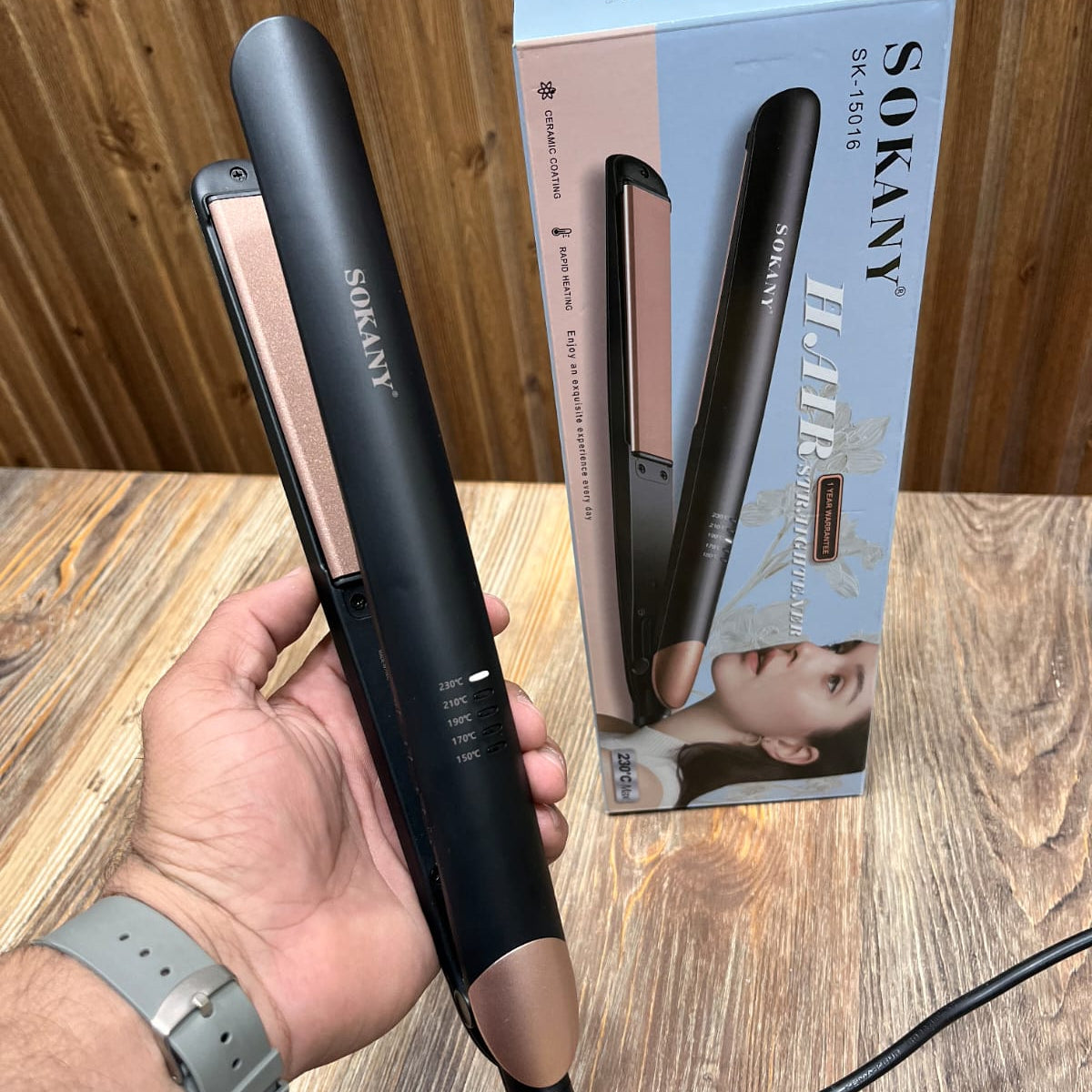 Sokany Hair Straightener SK-15016 with Ceramic Coating