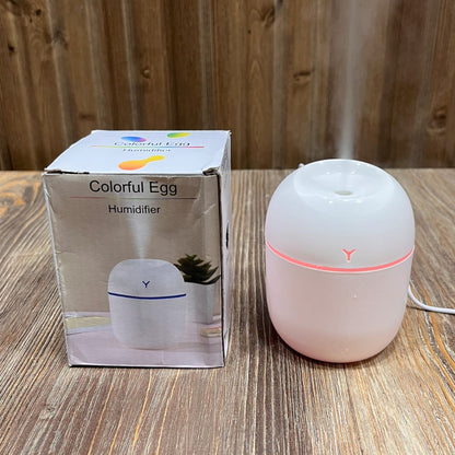 Colorful Egg Mini Humidifier – Ultrasonic Mist Diffuser with LED Night Light