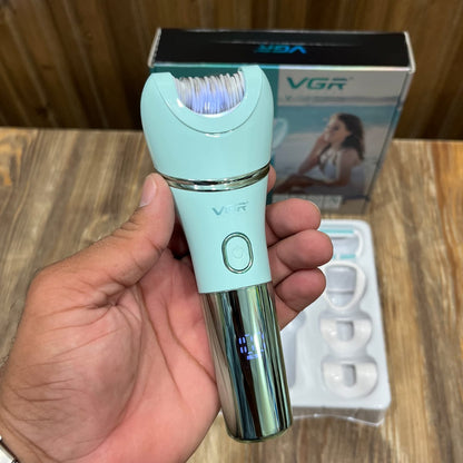 VGR V-753 Rechargeable 2-in-1 Lady Epilator – Shaver & Epilator Set with 7 Speed Settings