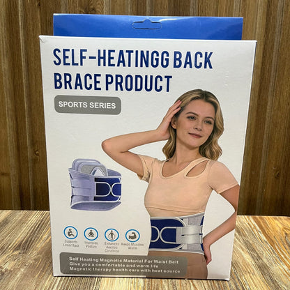 Self-Heating Back Brace – Magnetic Waist Support Belt for Lower Back with Adjustable Straps (Sports Series)
