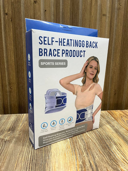 Self-Heating Back Brace – Magnetic Waist Support Belt for Lower Back with Adjustable Straps (Sports Series)