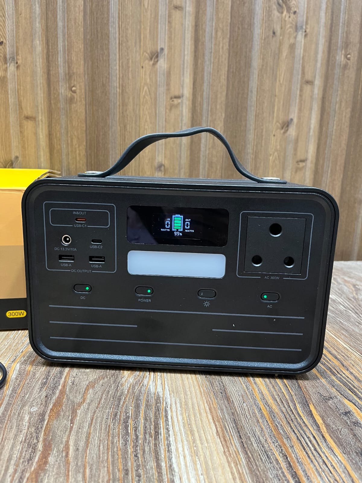 300W Portable Power Station 230Wh | Rechargeable AC/DC Solar Generator Battery Backup for Home, Camping, and Load Shedding